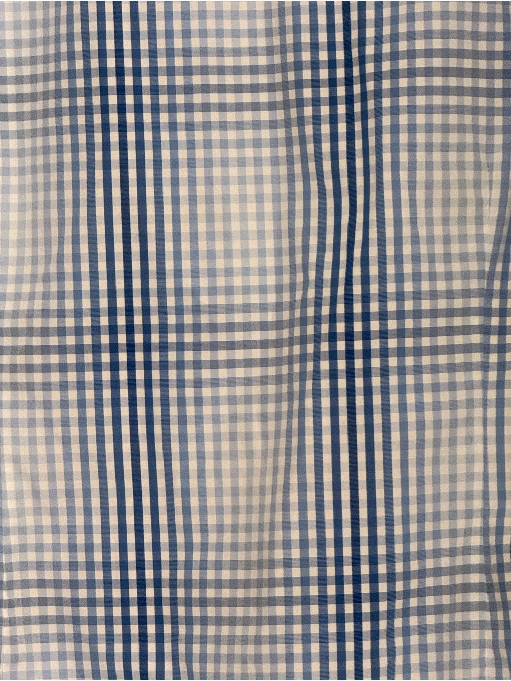 Charles Tyrwhitt Blue White Check Non-Iron Slim Fit Dress Shirt 15/33 - Picture 4 of 6